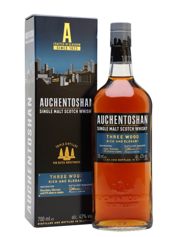 Whisky Auchentoshan Three Wood 43% alk. 0,7 l
