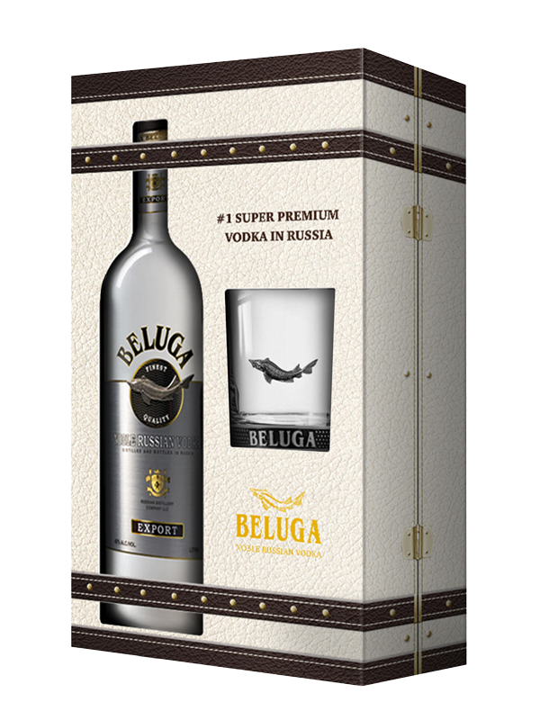 Vodka Beluga Noble 0,7 l  dar. emb. kart. + kozarec
