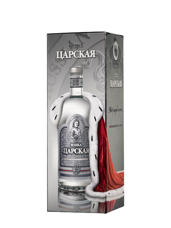 Vodka Carskaja Originaljnaja darilno pakiranje  0,7 l