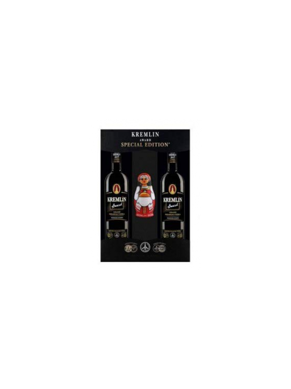 Vodka Kremlin Award 2 x 0,2 l z matrjoško, darilno pakiranje