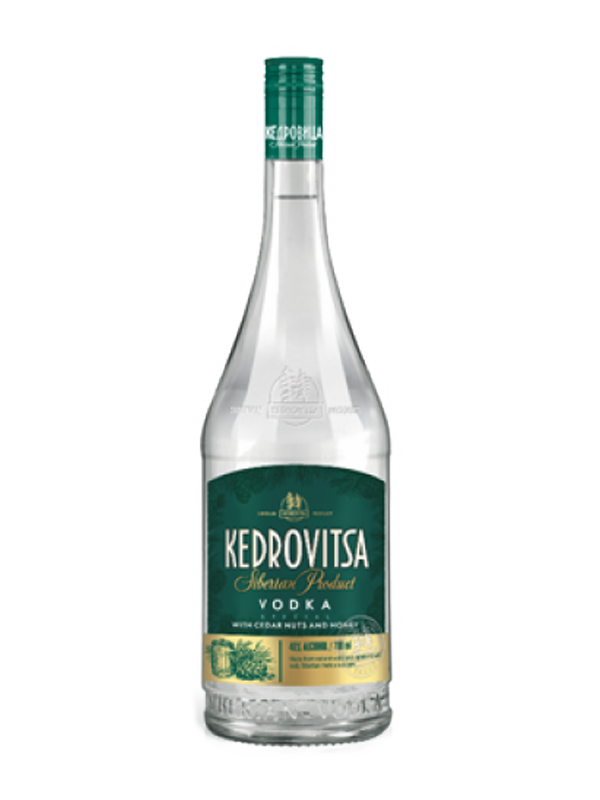 Vodka Kedrovica s cedrovimi oreščki - darilno pakiranje 0,7 l