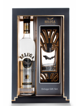 Vodka Beluga Noble + kozarec DP 1,0 l 40% alk.