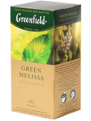 ZELENI ČAJ GREENFIELD GREEN MELISSA filter 37,5 g