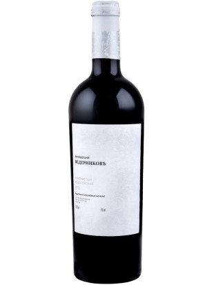 Vedernikov Krasnostop Zolotovski 2012, 15% alk.,  0,7 l, suho rdeče vino z geografskim poreklom