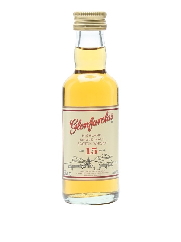 Whisky Glenfarclas 15 yo 46% 0,05 l miniaturka