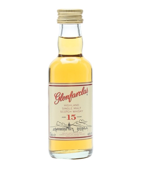 Whisky Glenfarclas 15 yo 46% 0,05 l miniaturka