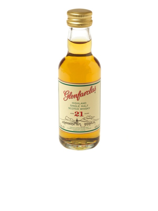 Whisky Glenfarclas 21 yo 43% 0,05 l miniaturka