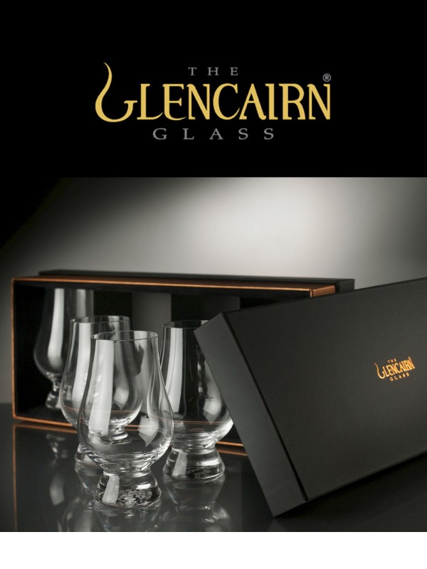 Komplet kozarcev za whisky Glencairn 4x v darilni embalaži