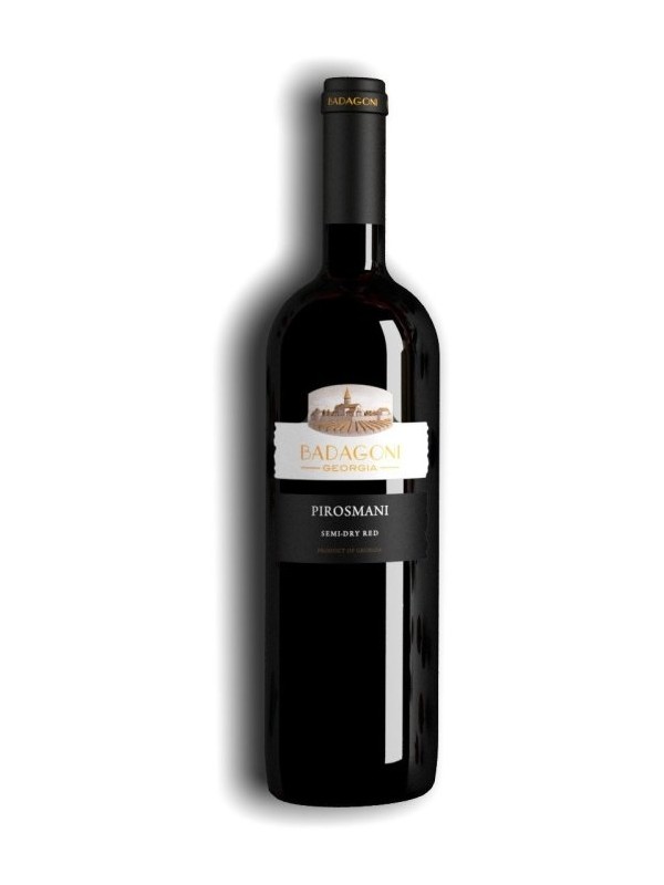 Pirosmani Badagoni, gruzijsko rdeče polsuho vino 0,75 l 12% alk.